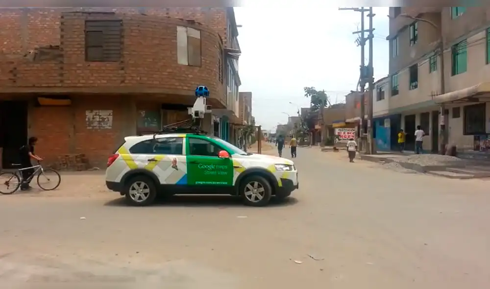 Google Maps: vecinos hallan auto de Google en Los Olivos 