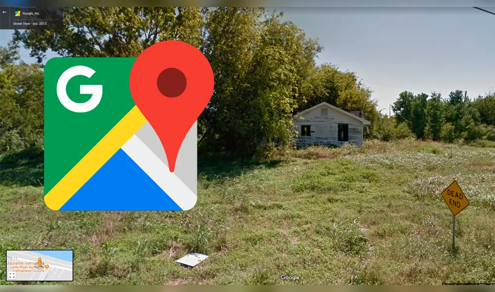 Google Maps captó posible suicidio en casa abandonada de EEUU [FOTOS]