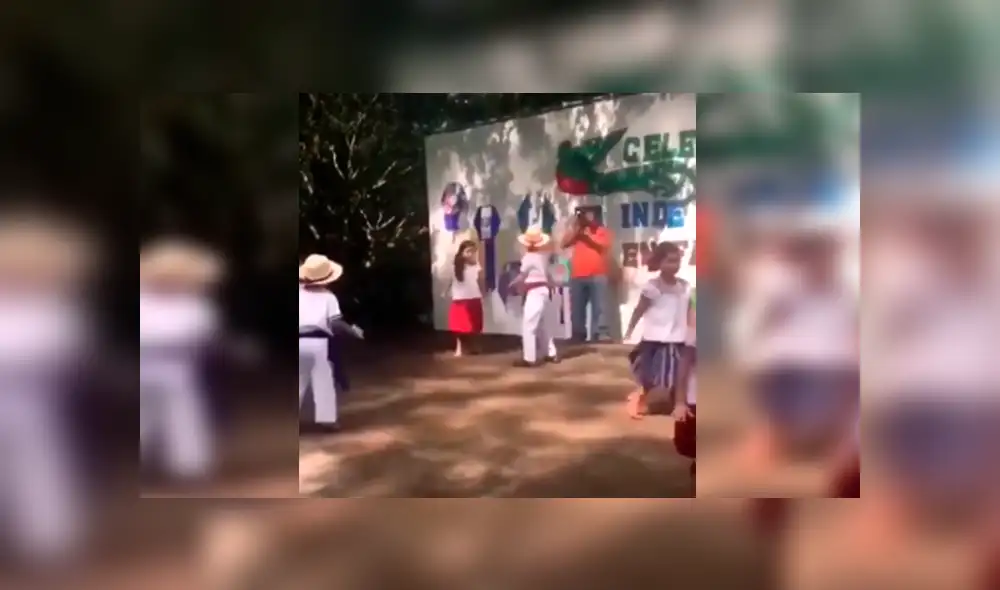 En Facebook, unos niños participaban de una actuación y no imaginaron que ocurriría un incidente. En Facebook, unos niños participaban de una actuación y no imaginaron que ocurriría un incidente.