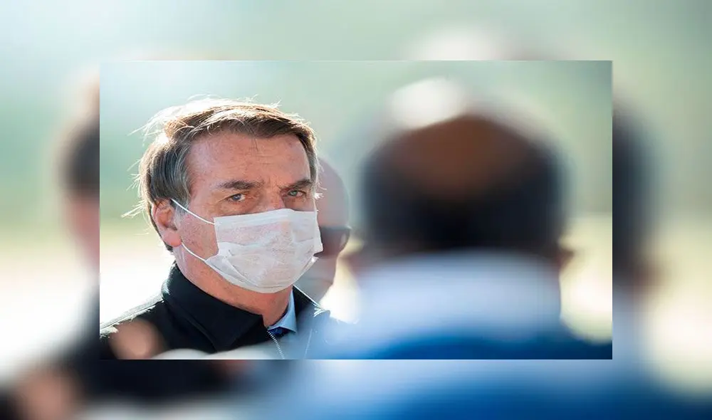 El presidente de Brasil, Jair Bolsonaro, el viernes 29 de mayo en el Palacio de Alvorada. Foto: EFE