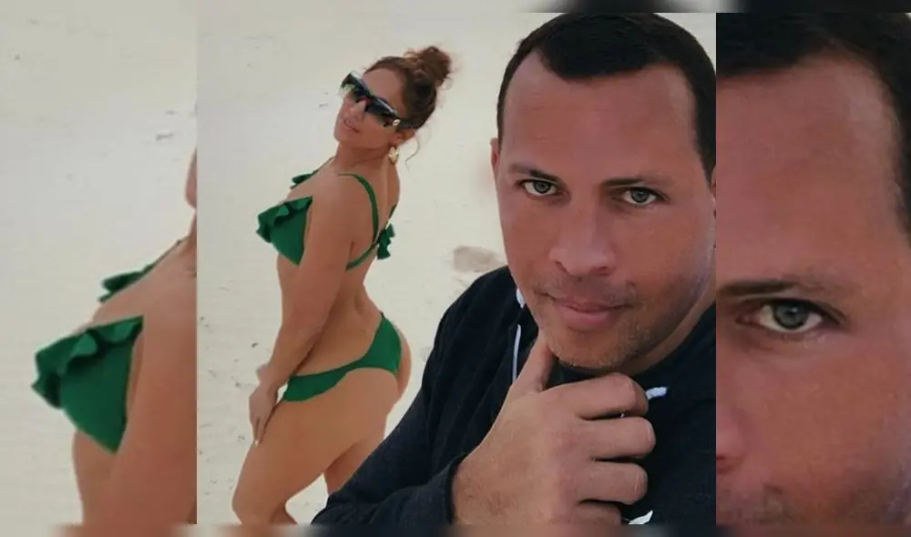 Jennifer Lopez deja ver su trasero en sensual foto íntima con Alex Rodriguez