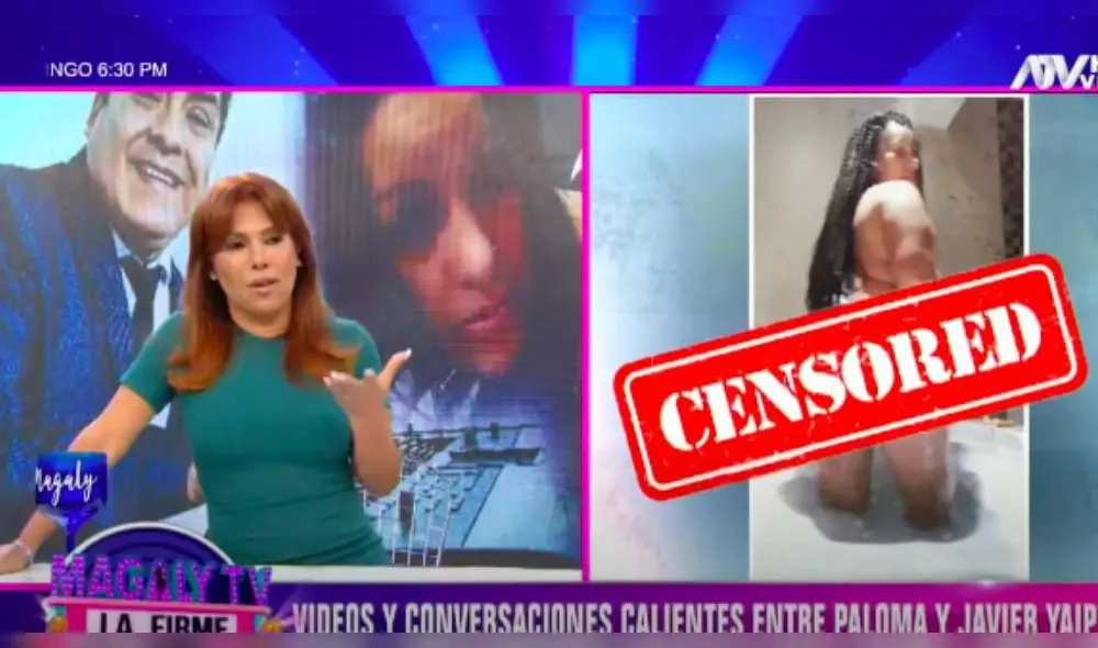 Sin embargo, la periodista de ATV se mostró muy interesada en poder observar las reveladoras imágenes de la cantante. (Foto: Captura ATV)