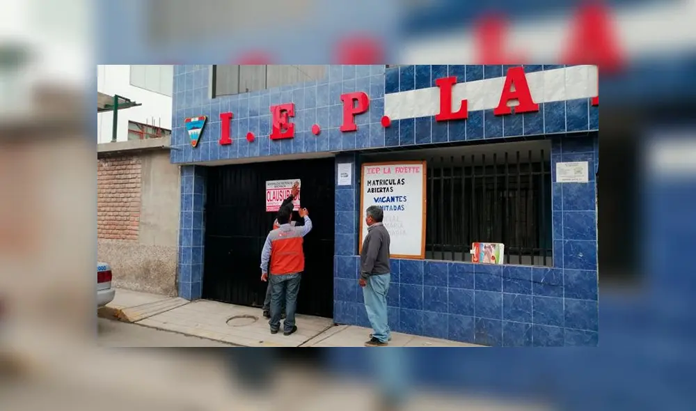 Autoridades distritales de Sachaca y Fiscalía clausuraron centro educativo privado.