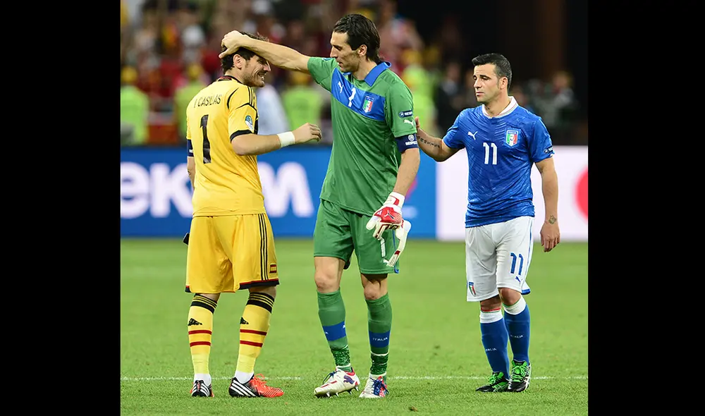 Gianluigi Buffon despide a Iker Casillas con conmovedor mensaje. Foto: AFP