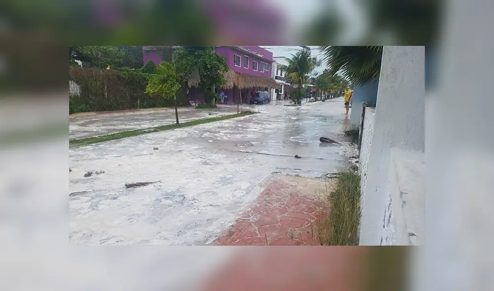 Video muestra la inundación de la Isla de Holbox tras el Frente Frío 