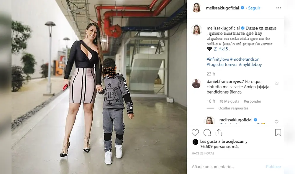 Melissa Klug abre su corazón al hijo de Jefferson Farfán tras pelea familiar