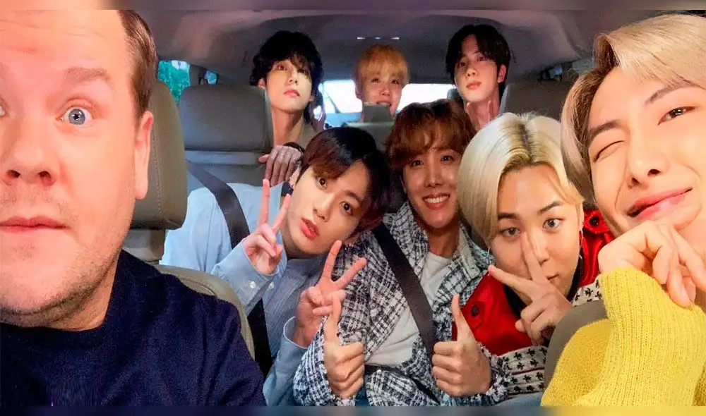 BTS son los invitados especiales del programa Carpool Karaoke.