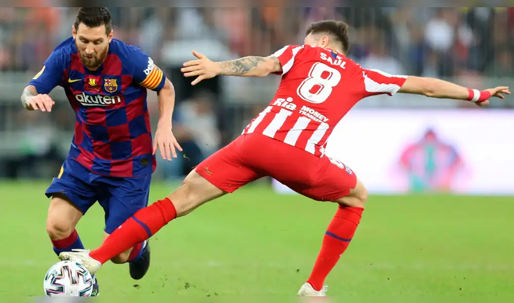 Messi y Joao Félix tuvieron un fuerte cruce en la semifinal de la Supercopa de España.