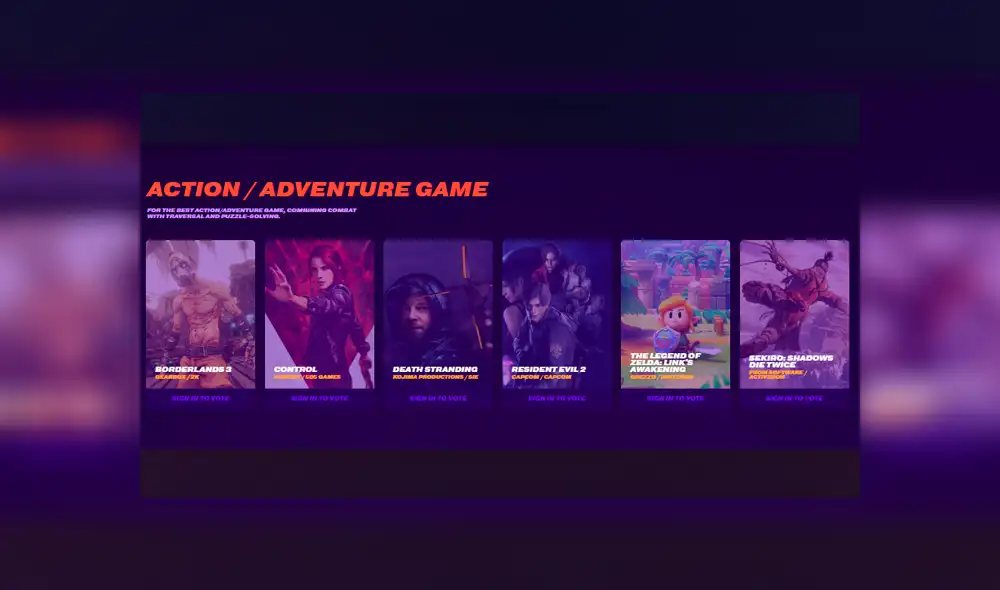 Nominados a The Game Awards 2019.
