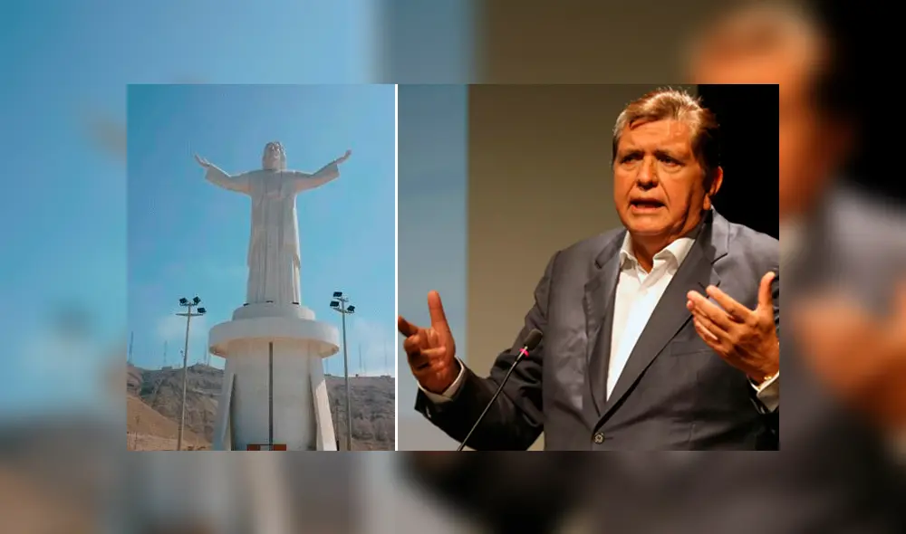 Alan García molesto por incendio en el Cristo del Pacífico