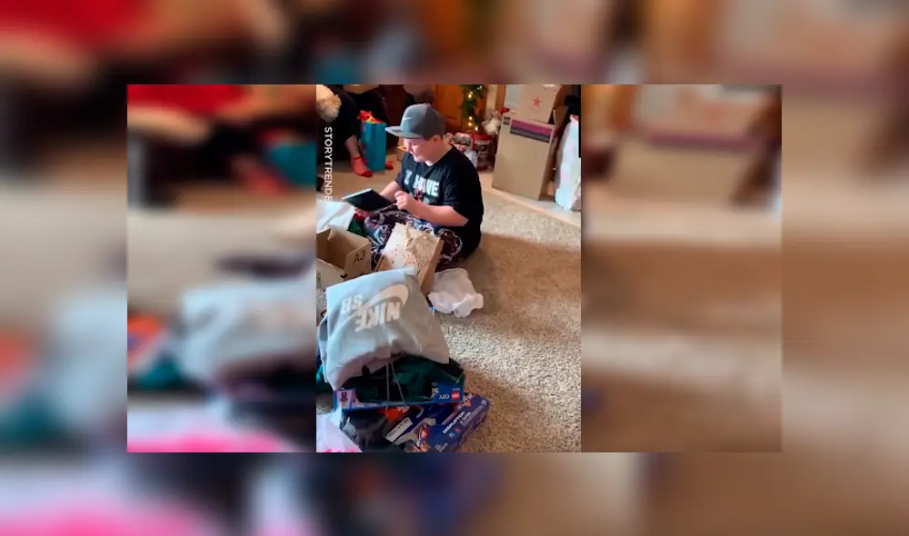 Video es viral en Facebook. El menor jamás imaginó que recibiría tremenda sorpresa de los integrantes de una familia que recién conocía