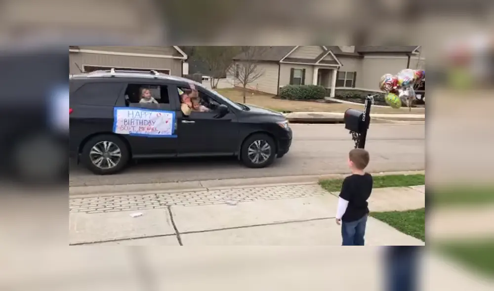 A través de Facebook se hizo viral la curiosa sorpresa que le dieron a un niño luego de que cancelaran su cumpleaños por el coronavirus.