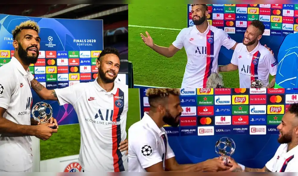 Neymar y Choupo Moting. Foto: UEFA Neymar y Choupo Moting. Foto: UEFA