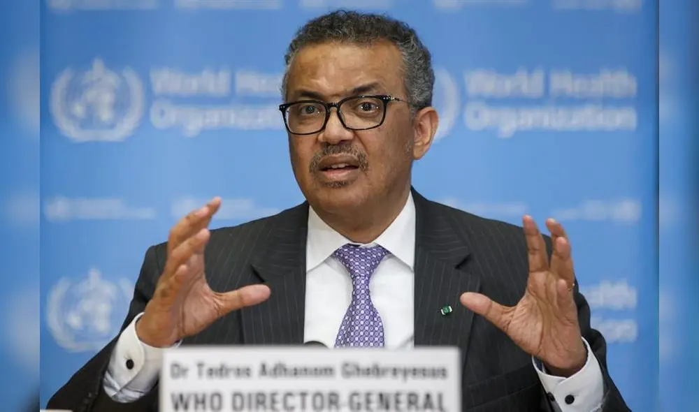 Tedros Adhanom, director general de la  OMS. Foto: EFE.