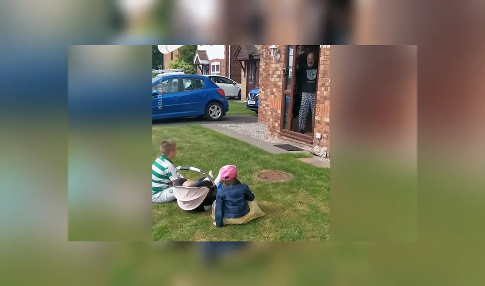 A través de Facebook se hizo viral el tierno momento en que unos niños visitan a sus abuelo en medio de la cuarentena. A través de Facebook se hizo viral el tierno momento en que unos niños visitan a sus abuelo en medio de la cuarentena.