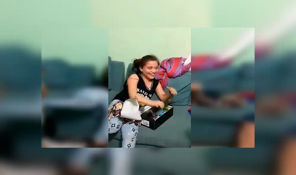 Facebook viral: niña se alegra por el regalo que le da su familia, lo abre y llora de decepción [VIDEO]