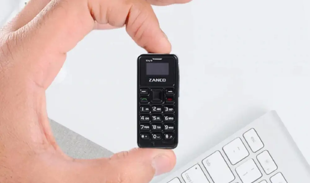 Zanco Tiny T2, el teléfono más pequeño del mundo. Foto: Zanco