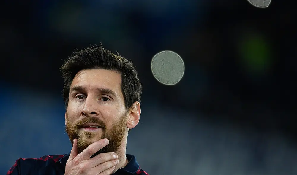 Lionel Messi con cara de preocupación en el FC Barcelona. | Foto: AFP