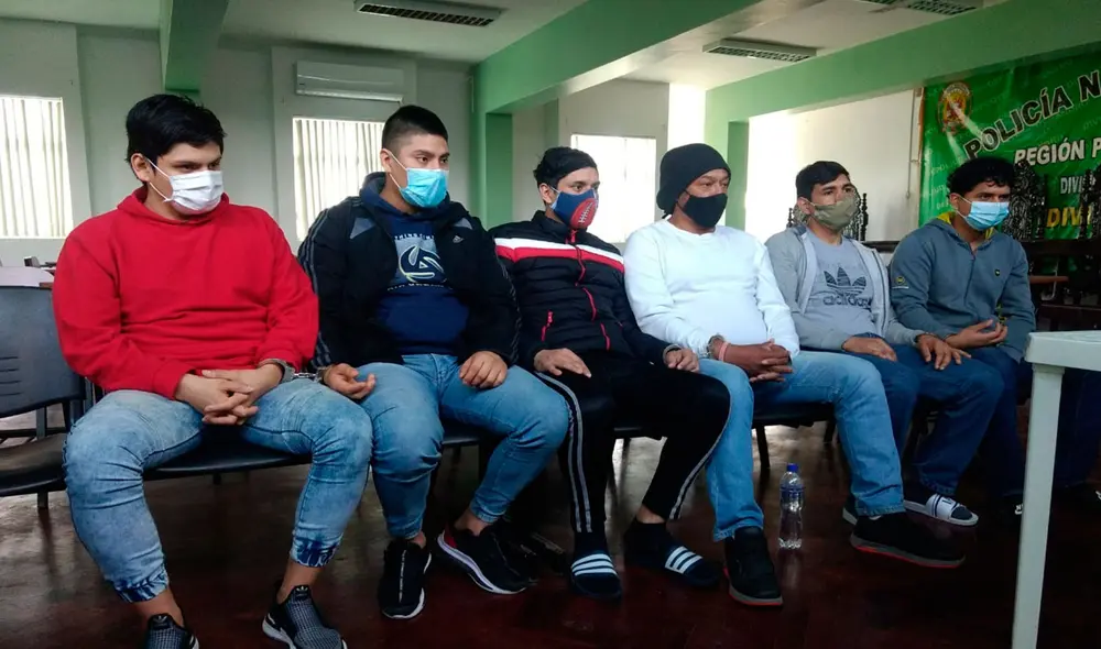 Sujetos cumplirán prisión preventiva en penal de Chiclayo. Foto: Policía Nacional