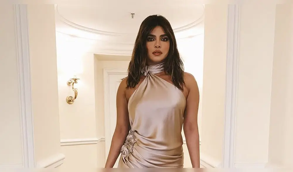 Durante una conversación con US Weekly, la actriz y modelo indicó que sus diseñadores usaron una tela invisible en su escote.