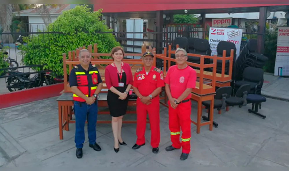 Zegel IPAE Iquitos realizó donación a Bomberos del Perú