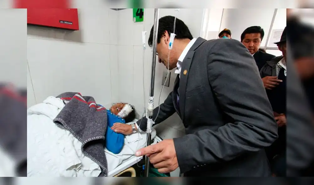 Gobernador de Cusco visitó a comunera que perdió ojo durante protesta contra Las Bambas Gobernador de Cusco visitó a comunera que perdió ojo durante protesta contra Las Bambas