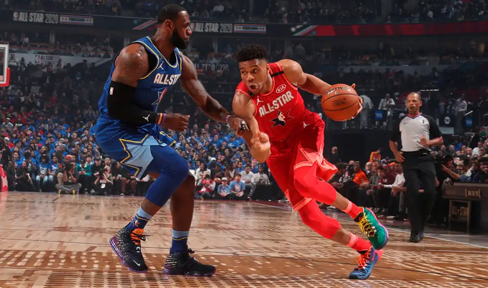 NBA All Star 2020 EN VIVO ONLINE ESPN Pirlo TV TUDN Televisa Deportes juego de las estrellas NBA LIVE Team LeBron vs Team Giannis. Foto: NBA NBA All Star 2020 EN VIVO ONLINE ESPN Pirlo TV TUDN Televisa Deportes juego de las estrellas NBA LIVE Team LeBron vs Team Giannis. Foto: NBA