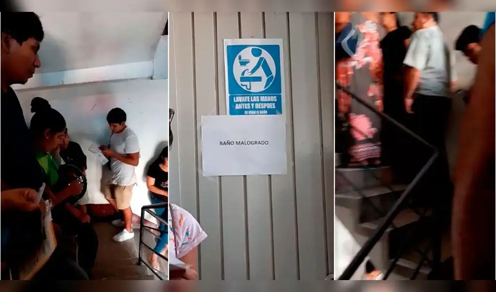 En la subgerencia de Sanidad de Chiclayo usuarios forman cola en escalera y baño está malogrado. En la subgerencia de Sanidad de Chiclayo usuarios forman cola en escalera y baño está malogrado.