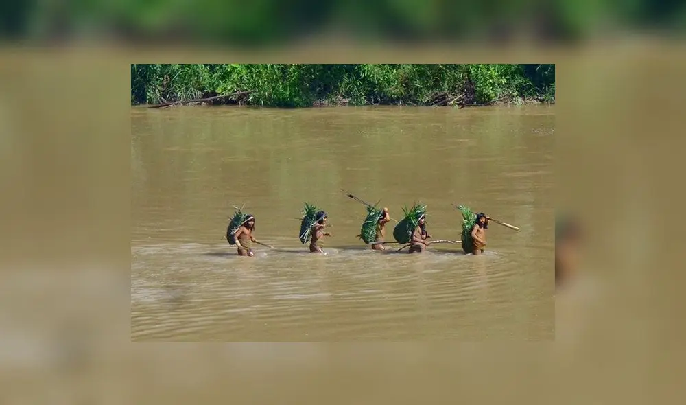 Indígenas aislados Mashco-Piro. Foto: Mincul. Indígenas aislados Mashco-Piro. Foto: Mincul.