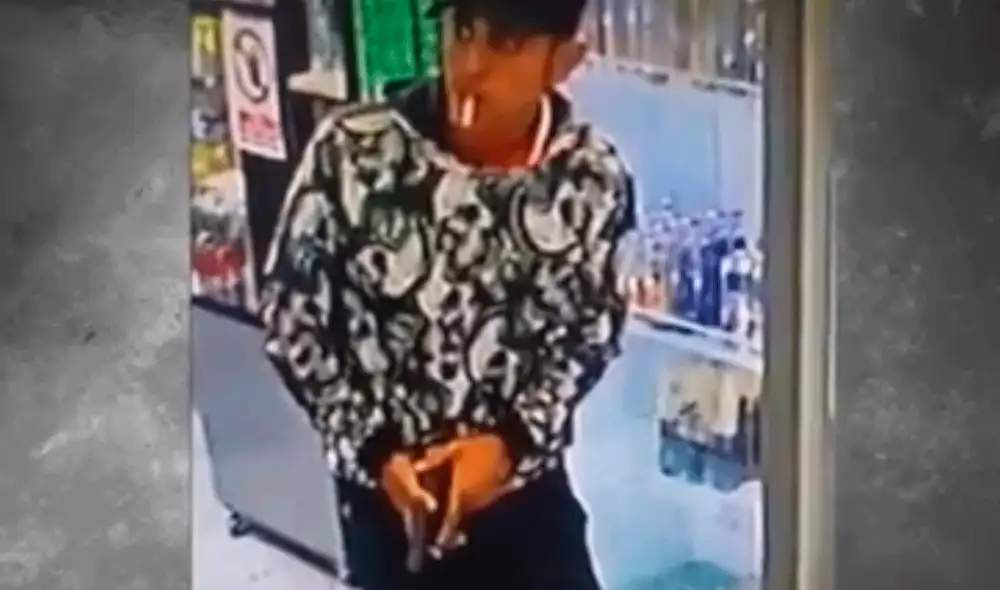 El rostro del asesino fue captado por las cámaras de seguridad del local. Foto: captura de América TV El rostro del asesino fue captado por las cámaras de seguridad del local. Foto: captura de América TV