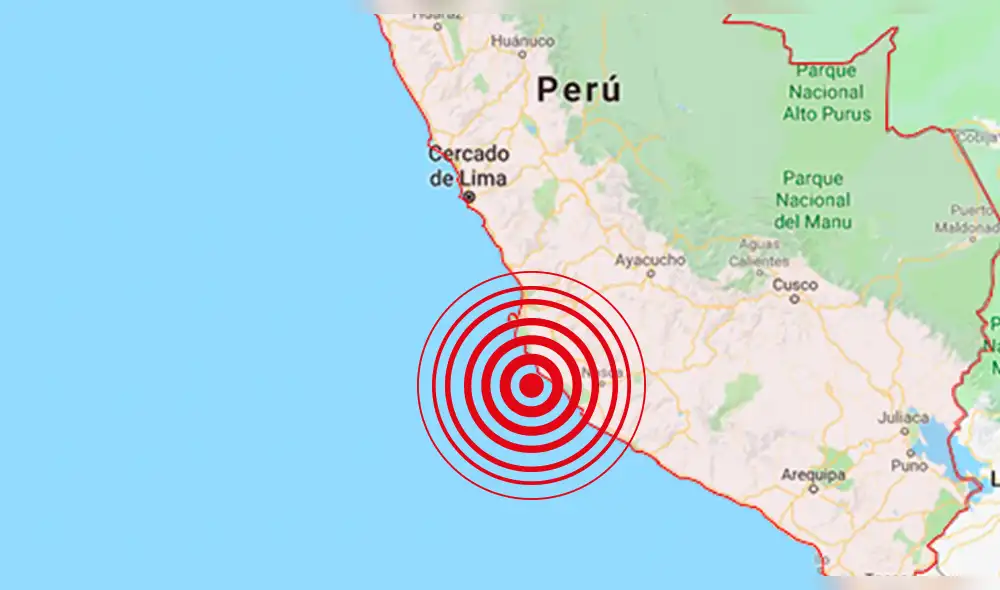 IGP registró sismo de magnitud 5.2 en Ica