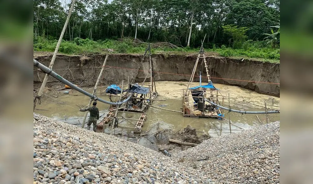 Implacable lucha contra la minería ilegal.