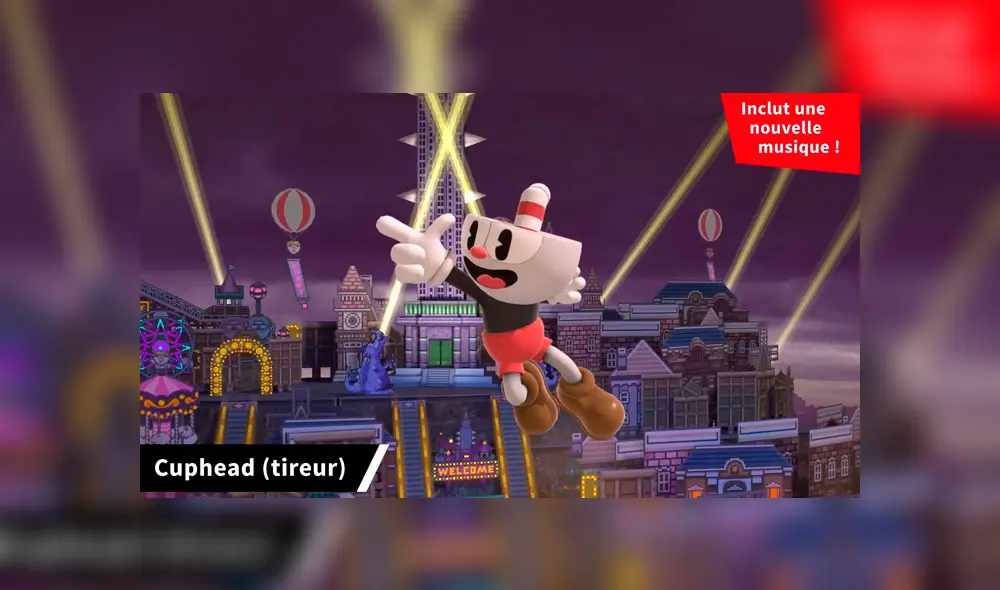 Cuphead utilizará su única y característica arma en Super Smash Bros. Ultimate.