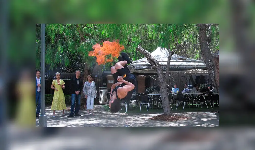 YouTube: el asombroso récord guinness que logró un joven con acrobacias y fuego [VIDEO]