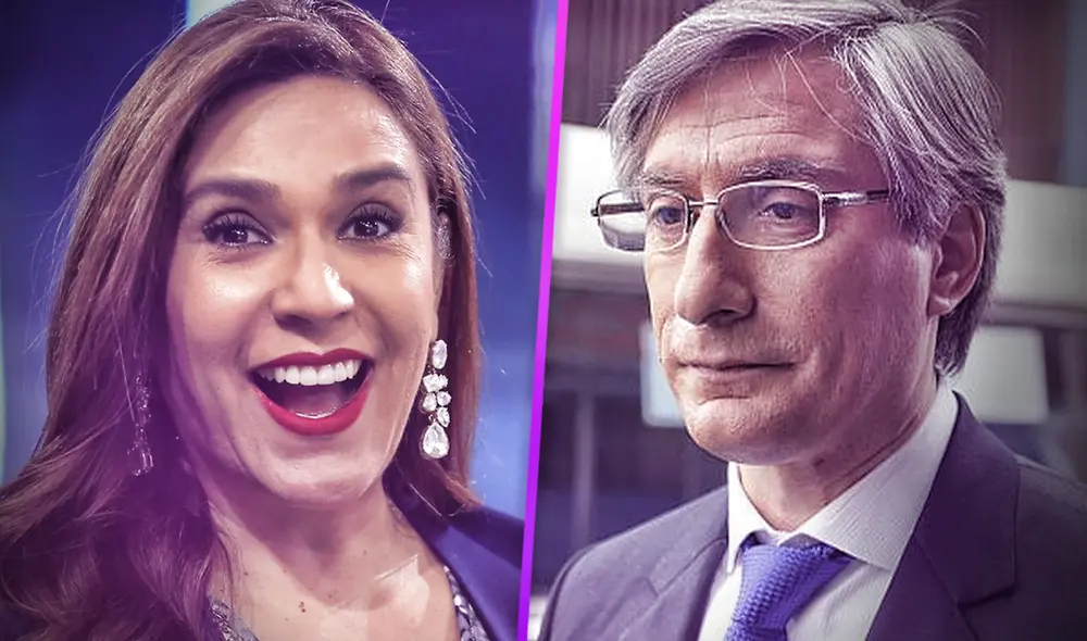 Verónica Linares juega broma a Federico Salazar. Foto: Composición.