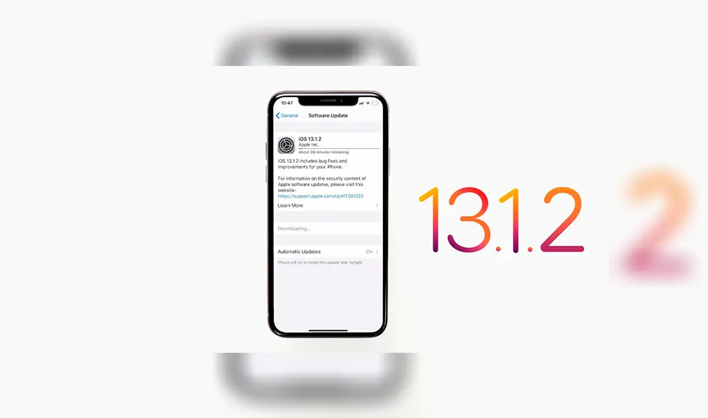 La nueva actualización a iOS 13.1.2.