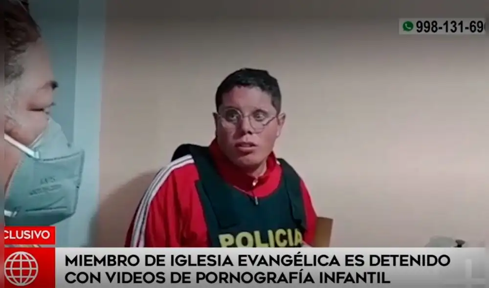 El sujeto tenía más de 700 videos con contenidos de explotación sexual de menores de edad. Foto: captura de América Noticias