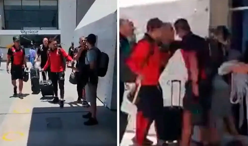 El incidente entre el comando técnico de Melgar y el hincha de Alianza Lima sucedió en el Aeropuerto de Arequipa. Foto: captura/Twitter El incidente entre el comando técnico de Melgar y el hincha de Alianza Lima sucedió en el Aeropuerto de Arequipa. Foto: captura/Twitter
