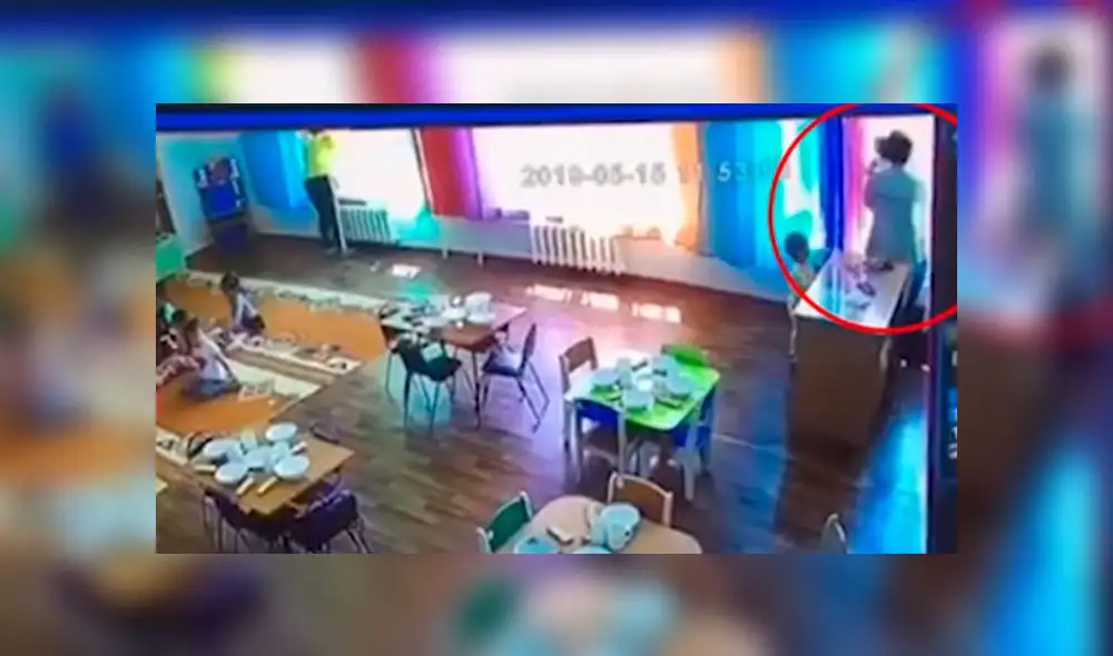 Niña sobrevive a caída desde el segundo piso de guardería [VIDEO]