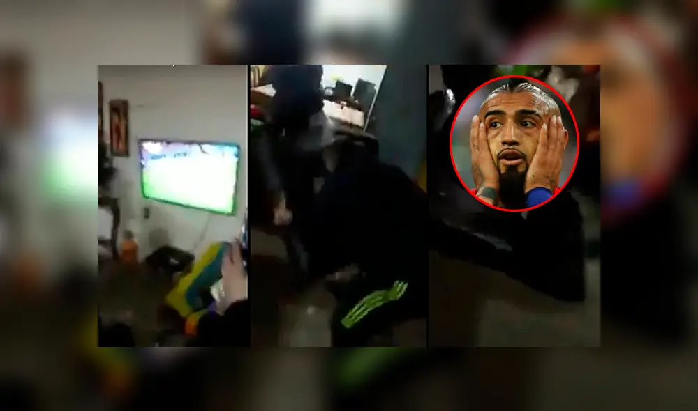 Captan la desconcertante reacción de hincha chileno tras el penal errado de Eduardo Vargas [VIDEO]