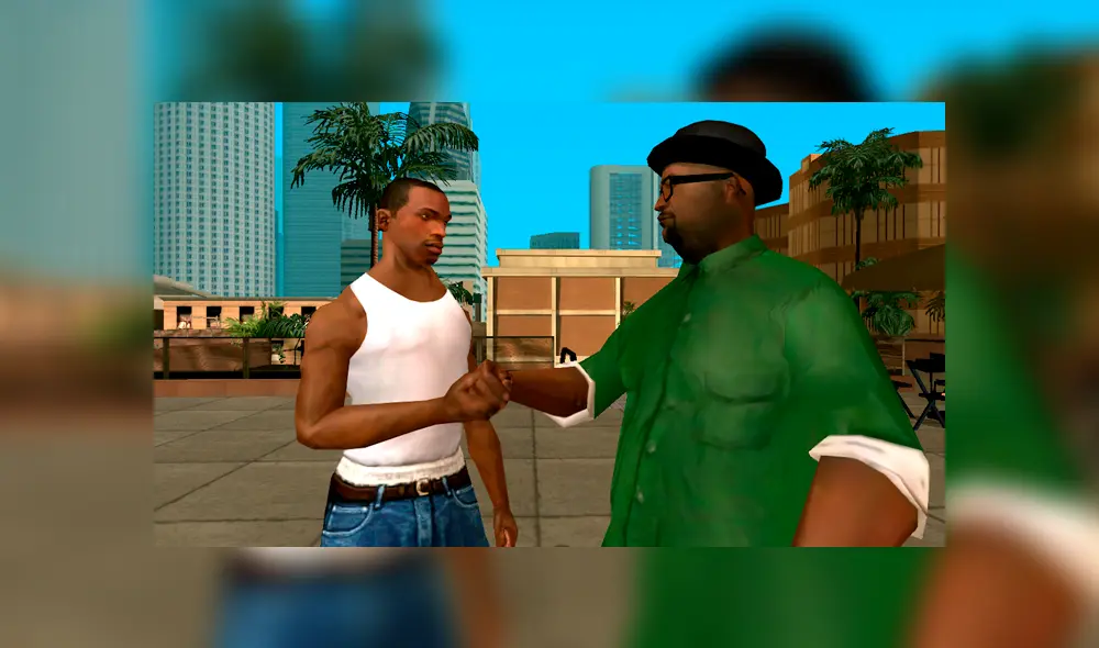 Desliza para ver imágenes de Big Smoke en GTA San Andreas. Foto: Captura.
