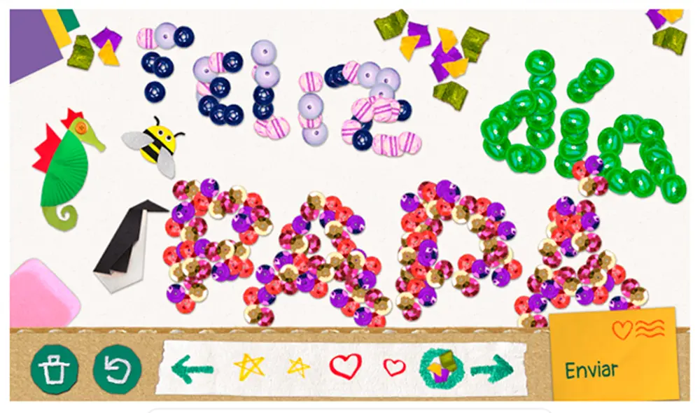 Una vez terminada nuestra tarjeta podemos corregir algo, empezar de nuevo o compartirla. (Foto: Captura Google)