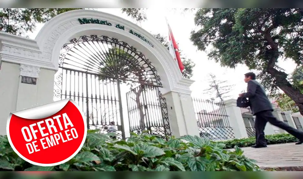 Ofertas de trabajo: Minam ofrece puestos con sueldos de hasta S/ 12 mil