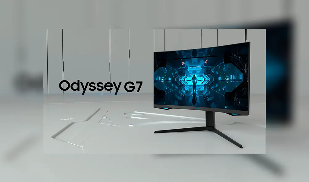 Samsung lanza su monitor curvo Odyssey G7 para PC gamer.
