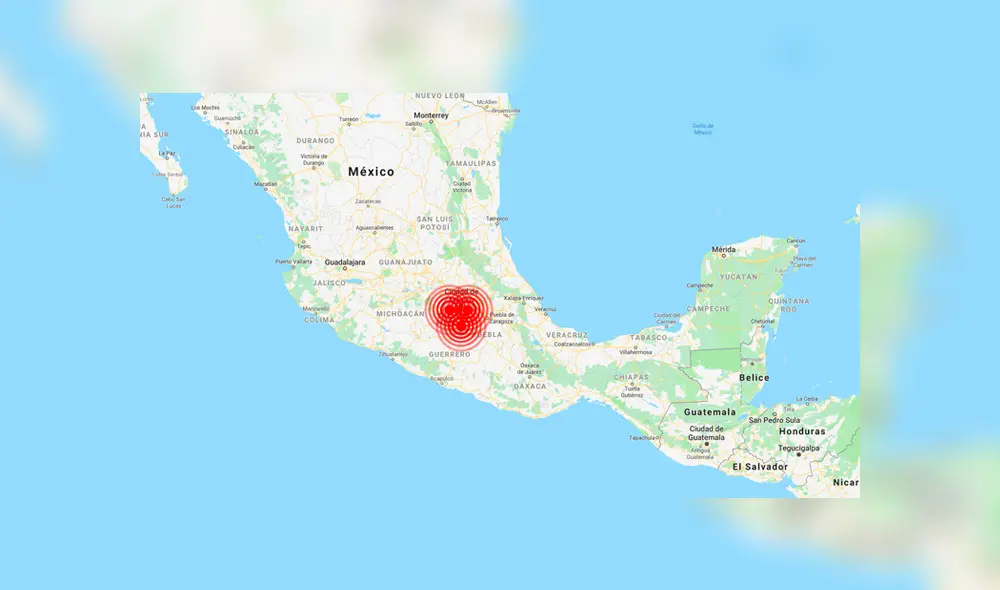 Usuarios de Twitter indicaron que los sismos se percibieron en la zona occidental de Ciudad de México. Foto: Google Map / RT