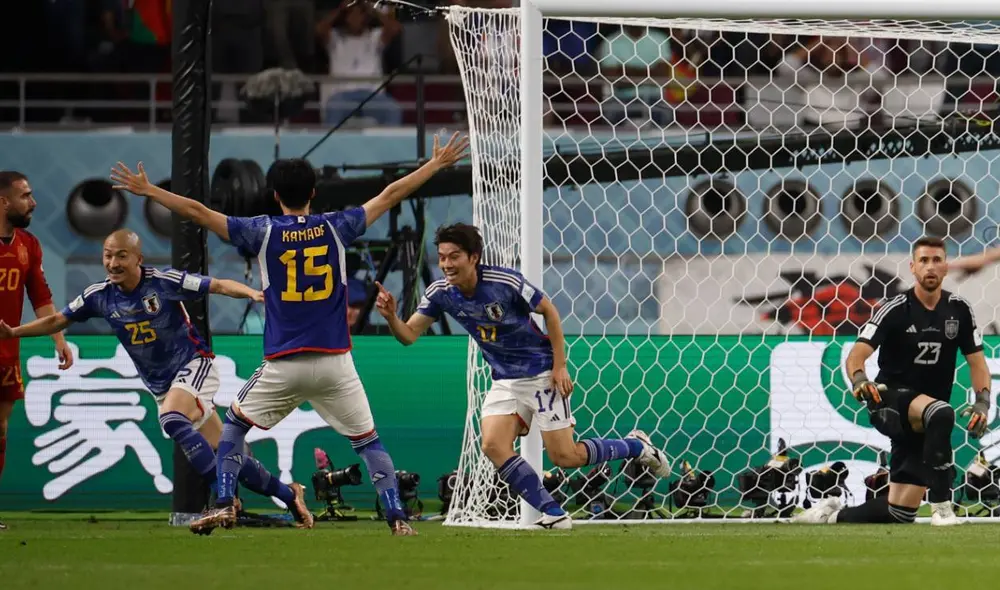 Ao Tanaka marcó el gol del triunfo para Japón al minuto 50 del partido. Foto: AFP