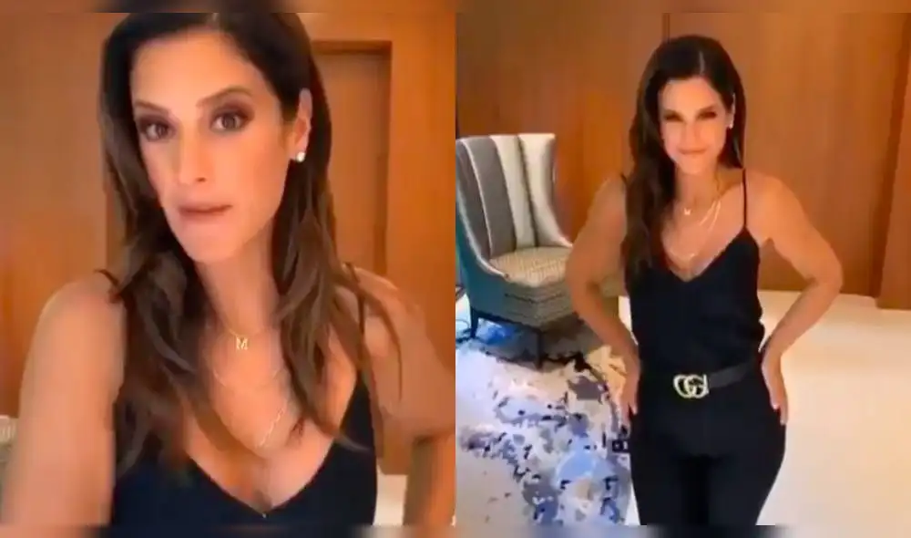 María Pía Copello se grabó bailando y se sumó a la fiebre del 'Despacio Challengue'.  (Foto: Captura)