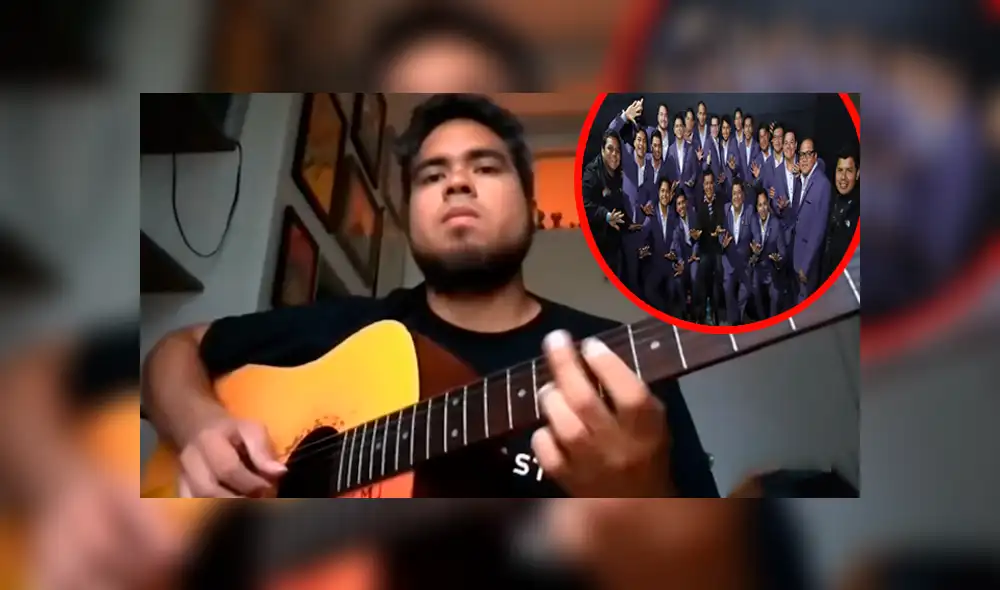 En Facebook, un joven peruano interpretó la popular canción de la agrupación de cumbia y causó furor.