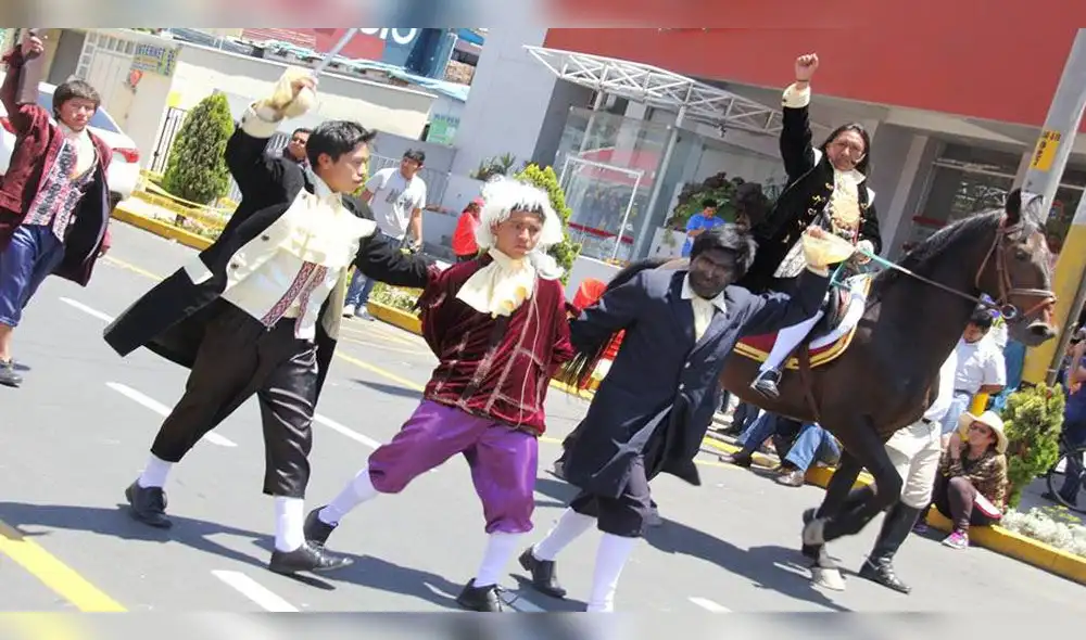 Actores de Cusco escenifican rebelión y muerte de Túpac Amaru II en Arequipa [FOTOS Y VIDEO]