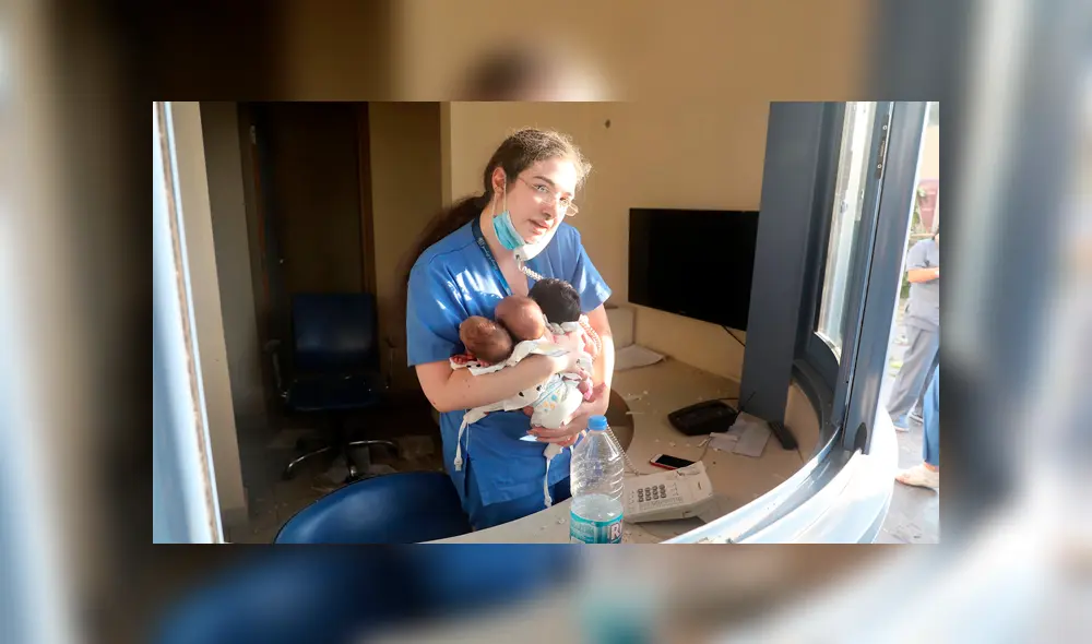 La enfermera quedó inconsciente tras la explosión en Beirut y al despertar ayudó a los tres recién nacidos. Foto: CNN en Español La enfermera quedó inconsciente tras la explosión en Beirut y al despertar ayudó a los tres recién nacidos. Foto: CNN en Español